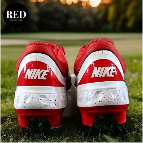Nike Alpha Huarache Elite 4 Low MCS Baseball Cleats Red FD6255-105 - Men\'s 10.5 main image 6